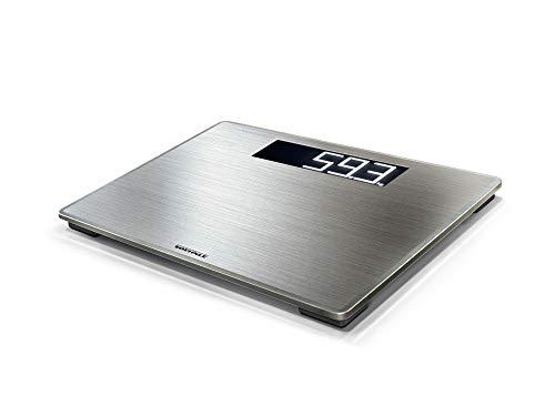 Soehnle Style Sense Safe Digitale weegschaal voor 300 personen, met extra groot LCD-scherm, weegschaal met anti-vingerafdrukcoating, platte personenweegschaal