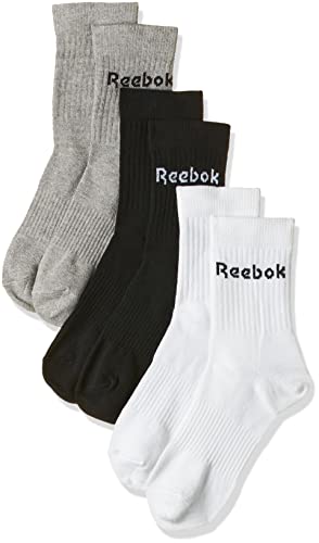 Reebok Heren Act Core Mid Crew Sock 3p Sokken, M ( 40-42 EU )