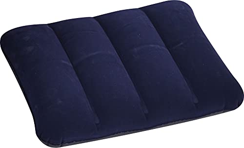 Jilong Avenli I-Beam Kussen 48x34x12 cm reiskussen luchtkussen hoofdkussen opblaasbaar velours kussen, nekkussen.