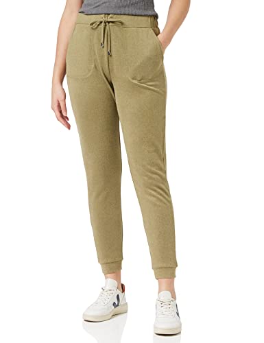 find. Dames Trainingspak Bottoms in Super Soft Jersey voor joggen, groen (kaki), 12 (Fabrikant maat: Medium)