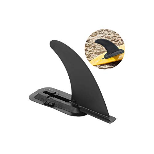 Wenxiaw Surfboard Center Fin Single Center Fin Afneembare Center Fin Stand Up Paddle Board Vervanging Vin Boards Fin voor Opblaasbare SUP, Surfboards, Lange Boards, Paddle Board, Zwart