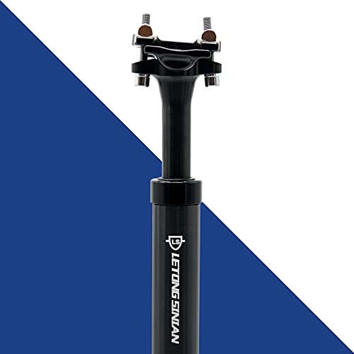 Spring verende zadelpen met een diameter van 27,2, 30,9 of 31,6 mm, zadelpen geveerd van aluminium met 400 mm lengte, fietszadelpen geveerd voor e-bike, MTB, downhill, trekking citybike