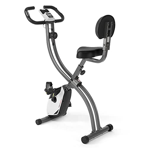 Ultrasport F-Bike 200B, fietstrainer, hometrainer, fitnessbike LCD trainingscomputer, maximaal gebruikersgewicht 110 kg, hartslagmeting, 8 weerstandsniveaus, opvouwbaar, Zwart