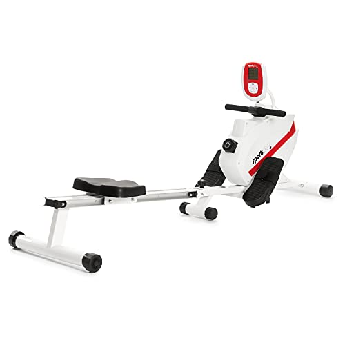 SportPlus Roeimachine inklapbaar voor thuis, TÜV-goedgekeurd, stil & onderhoudsvrij magneetremsysteem, kogelgelagerde roeizitting, trainingscomputer, SP-MR-008