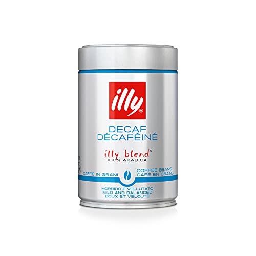 illy Koffie, cafeïnevrije koffiebonen, medium gebraad, 100% Arabica koffiebonen, 250g