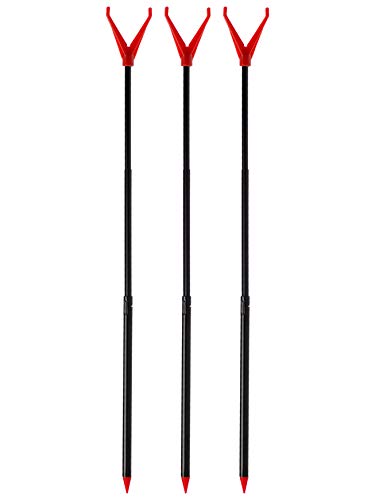 Zite Fishing Telescopische hengelhouder set - 3 stuks hengelstandaard hengelhouder - V-hengelsteun met lijnlooppinceptie