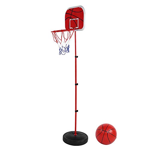 Basketbalbord en hoepel, Basketbalhoepelset voor kinderen, Draagbare basketbalring en Basketbalnet voor basketbalbord met pomp