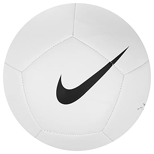 Nike Unisex's Pitch Team Voetbalbal, Wit/Zwart, 5