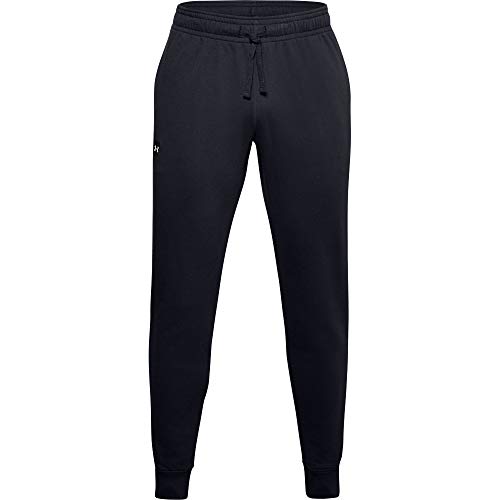 Under Armour Rivaliserende Fleece Joggers Joggingbroek voor heren,S-L,Zwart / / / Onyx Wit (001)
