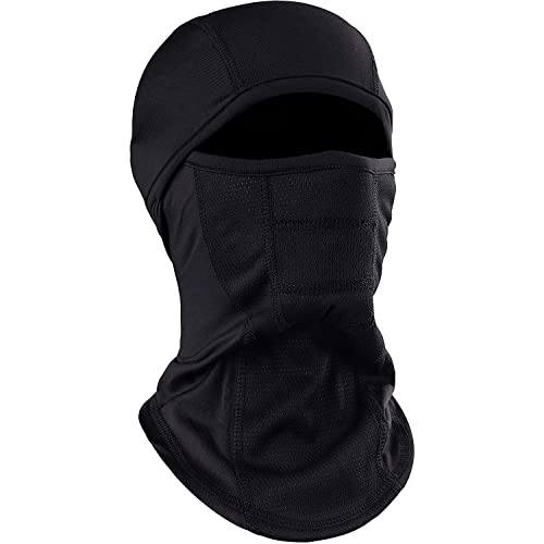 Bivakmuts Balaclava voor dames en heren, stormmasker, ademende gezichtskap, winterskimasker, windmasker, motorfiets, zwart, Eén maat