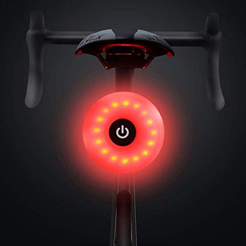 Fiets achterlicht,WASAGA Sport LED achterlicht Fiets USB Oplaadbaar,Rood Hoge intensiteit Fietslicht Waterdicht,Helm Rugzak LED Lamp Veiligheidswaarschuwing Flitslicht,5 Lichtmodus Fiets achterlicht (Grijs)