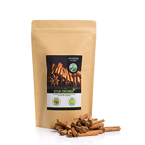 Ceylon kaneelstokjes (125g), 100% natuurlijk, kaneel voorzichtig gedroogd, uiteraard zonder toevoegingen, veganistisch