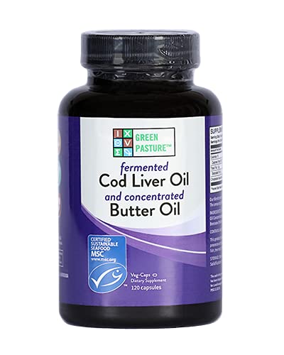 Green Pasture Blue Ice Royal Butter olie/Fermenteerde levertran - 120 capsules