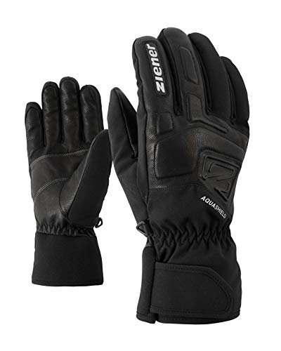 Ziener Volwassenen GLYXUS AS(R) Glove Alpine skihandschoenen / wintersport | Waterdicht, ademend, zwart (black), 8,5