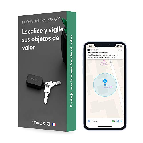 Mini GPS-tracker Invoxia - Waterdichte GPS-tracker met realtime antidiefstalmeldingen - Batterijduur tot 3 maanden - Inclusief abonnement van 3 jaar - Klein en lichtgewicht - Anti-diefstal