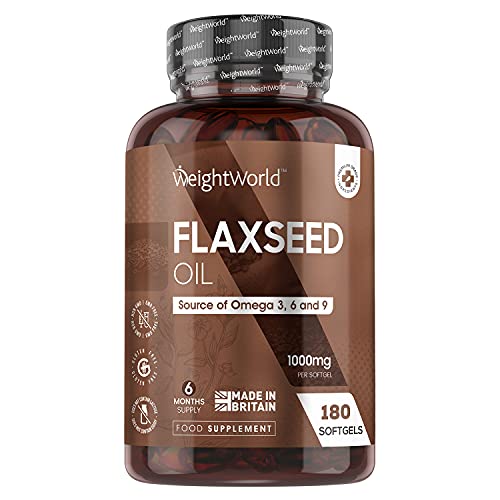 Lijnzaadolie capsules - 1000 mg softgels - Bevat Omega 3, 6 en 9 met DHA en EPA - 180 softgels voor 6 maanden