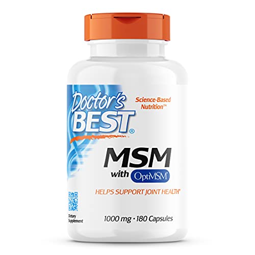Doctor's Best: Best MSM (1.000 mg) - 180 Kapseln