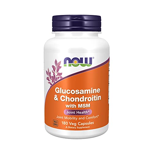 Now Foods Glucosamine en chhondroïne met MSM voor de gewrichten, 180 capsules