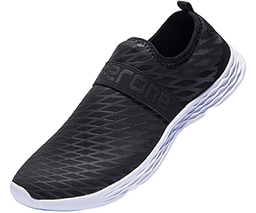 Watersportschoenen voor heren Barefoot Sneldrogende instap Aqua Yoga Strand Surfen Zwemsokken Zomer rijdende sandalen Zwart 41 EU