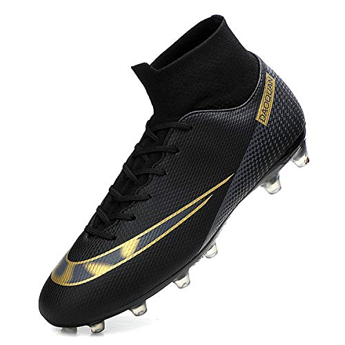 Wowei Voetbalschoenen heren met hoge noppen., T2150 Zwart, 45 EU