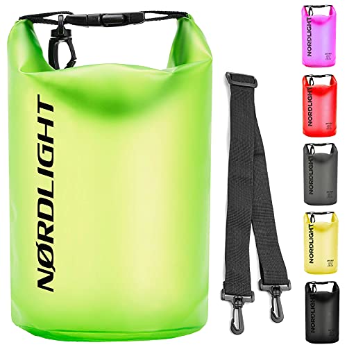 Dry Bag 10L Waterdichte Zak - (Groen) Pakzak en Strand Veilig Documententas voor, Strand, Kano, Stand Up Paddling, Duiken