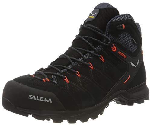 Salewa Heren MS Alp Mate Mid WP Wandelschoenen, Black Out/Fluo Orange, 42 EU
