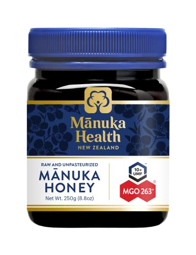 Manuka Health - Manuka Honing MGO 250+ (250 g) - 100% puur uit Nieuw-Zeeland met gecertificeerd Methylglyoxal gehalte