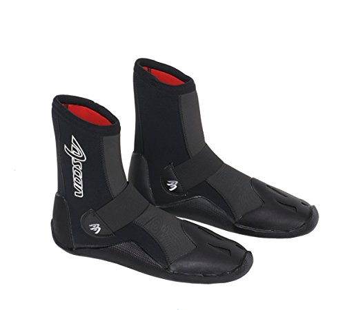 Ascan - Fly (neopreen boot - 5mm neopreen) - surfschoenen neopreen schoenen, 43/44 EU, neopreen zwart