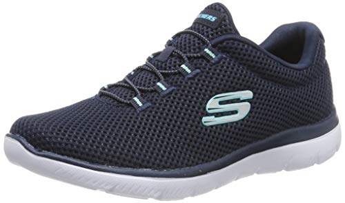 Skechers SUMMITS dames Sneaker, Navy Light Blue, 39 EU