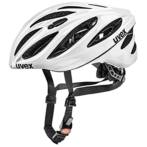 uvex boss race, Fietshelm Unisex-Volwassene, white, 52-56 cm