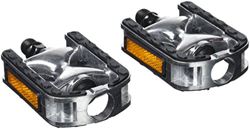 Point Aluminium raton pad City-/Comfort fietspedalen zilver, zwart, 26007400