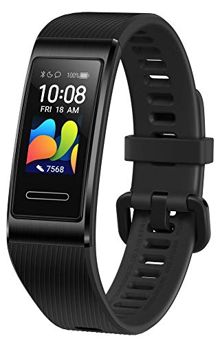 Huawei Band 4 Pro Pro Fitness Activity Tracker (Alles-in-één Slimme Armband, Hartslag- en Slaapbewaking), Ingebouwde GPS, Kleurenaanraakscherm, 5 ATM, Graphite Black