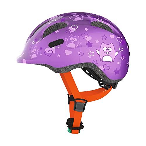 ABUS Smiley 2.0 Kinderhelm - Fietshelm voor Meisjes en Jongens - 77543 - Paars, Maat M​