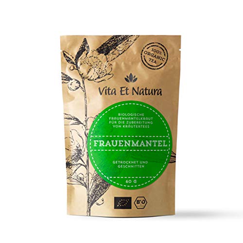 Vita Et Natura® Biologische damesmantel voor vrouwenmanteltee - 100% biologisch & natuurlijk - 60 g losse vrouwenmantel kruid - Alchemilla Vulgaris