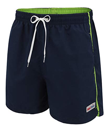 Mount Swiss Dario Zwembroek voor heren, met zijzakken en achterzak, modieuze herenshorts, zwemmen, vrije tijd, watersport, comfortabel zwemshort in vele kleuren, maat S - 6XL