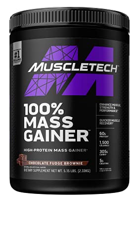 Muscletech Pro Series Mass Gainer, Chocolate Fudge Brownie, 5Lbs