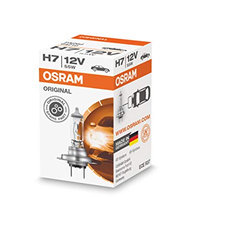 OSRAM 64210 Original Line 12V, H7, halogeen koplamp, kartonnen vouwdoos (1 lamp), oranje