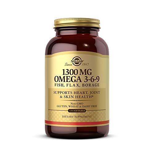 Solgar Omega 3-6-9 Fish, Flax, Borage zachtgels, 120