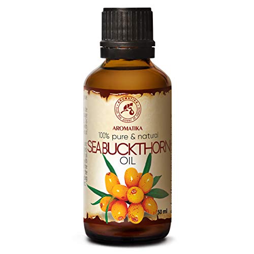 Duindoornolie (Sea Buckthorn) 50ml - 100% Puur Natuurlijke Basisolie - Dragerolie - Rijk aan Mineralen & Vitamines voor Intensieve Huidverzorging - Massage - Wellness - Maken van Eigen Cosmetica - Ontspanning - Beauty - Anti-Rimpels - Anti-Aging