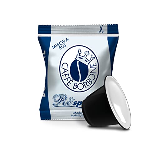 Borbone 100 capsules Nespresso compatibel, Italiaanse espresso, Blauw, 1 kg