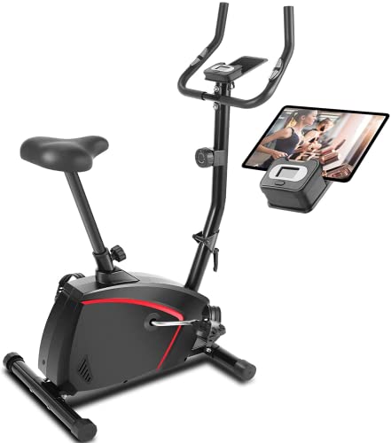 ANCHEER Fietsfiets, inklapbaar, hometrainer met riemaandrijving, super stil, vliegwiel 11 kg, opvouwbare fiets tot 150 kg