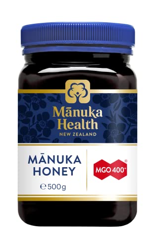 Manuka Health - Manuka Honing MGO 400+ (500g) - 100% puur uit Nieuw-Zeeland met gecertificeerd Methylglyoxal gehalte
