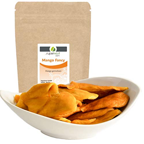 Superkost Mango Fancy gedroogd, ongesuikerd, ongezwaveld, zoet zuurlijk, 1A kwaliteit, teelt en oogst Thailand (1000g)