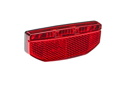 Büchel Fietsachterlicht, StVZO toegelaten, bagagedrager, achterlicht [6-48V] 50 mm montagebreedte, achterlicht e-bike, fietslicht achter, fietsachterlicht led