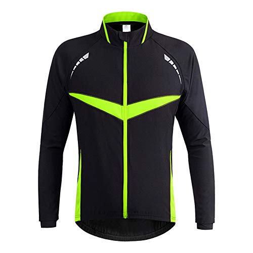Fietskleding,Winddichte Fietsjassen Waterdichte Fietskleding Windjack Mtb Weg Mountainbike Jersey, Geschikt voor Buiten Fietsen en Hardlopen(Color:groen,Size:M.)