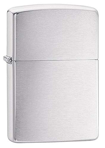 Zippo Benzine aansteker chroom standaard geborsteld regular stormaansteker