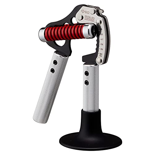 GD GRIP Vingerhalter Iron 8 Hand trainingsapparaat instelbare weerstand 25 tot 80 kg handtrainer gripkracht - onderarmtrainer