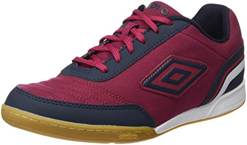 UMBRO Futsal Street V Futsalschoenen voor heren, meerkleurig, donkerblauw, wit, rood, 42.5 EU