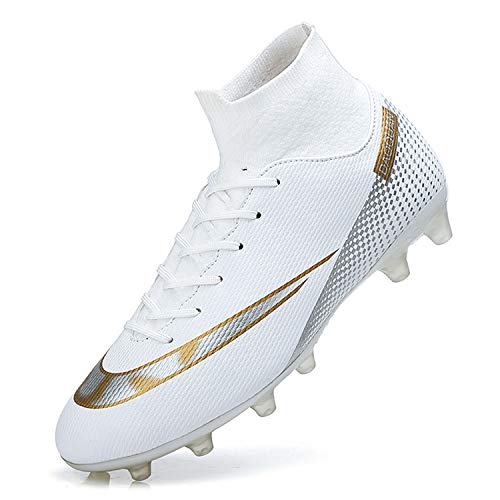 Wowei Voetbalschoenen heren met hoge noppen., T2150 wit, 40 EU