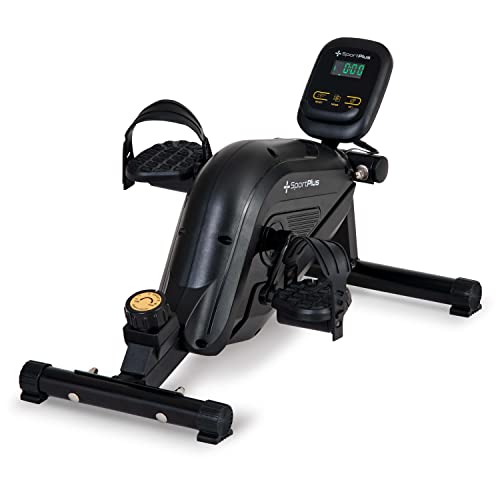 SportPlus beentrainer incl. trainingscomputer, hoogwaardig & stil magnetisch remsysteem, 8 weerstandsniveaus, voor senioren, mini hometrainer voor thuis en op kantoor, SP-HT-0001